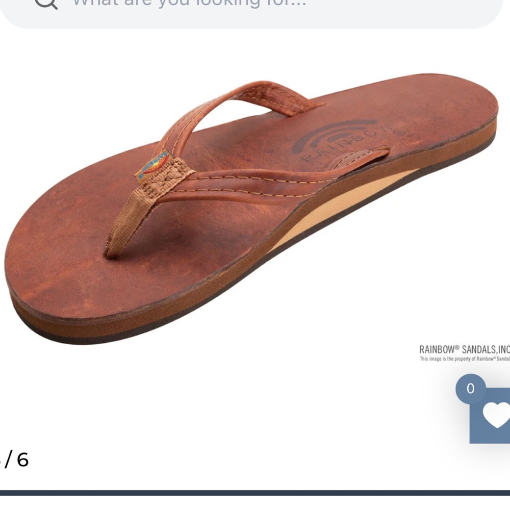 Rainbow Brown Leather Sandals